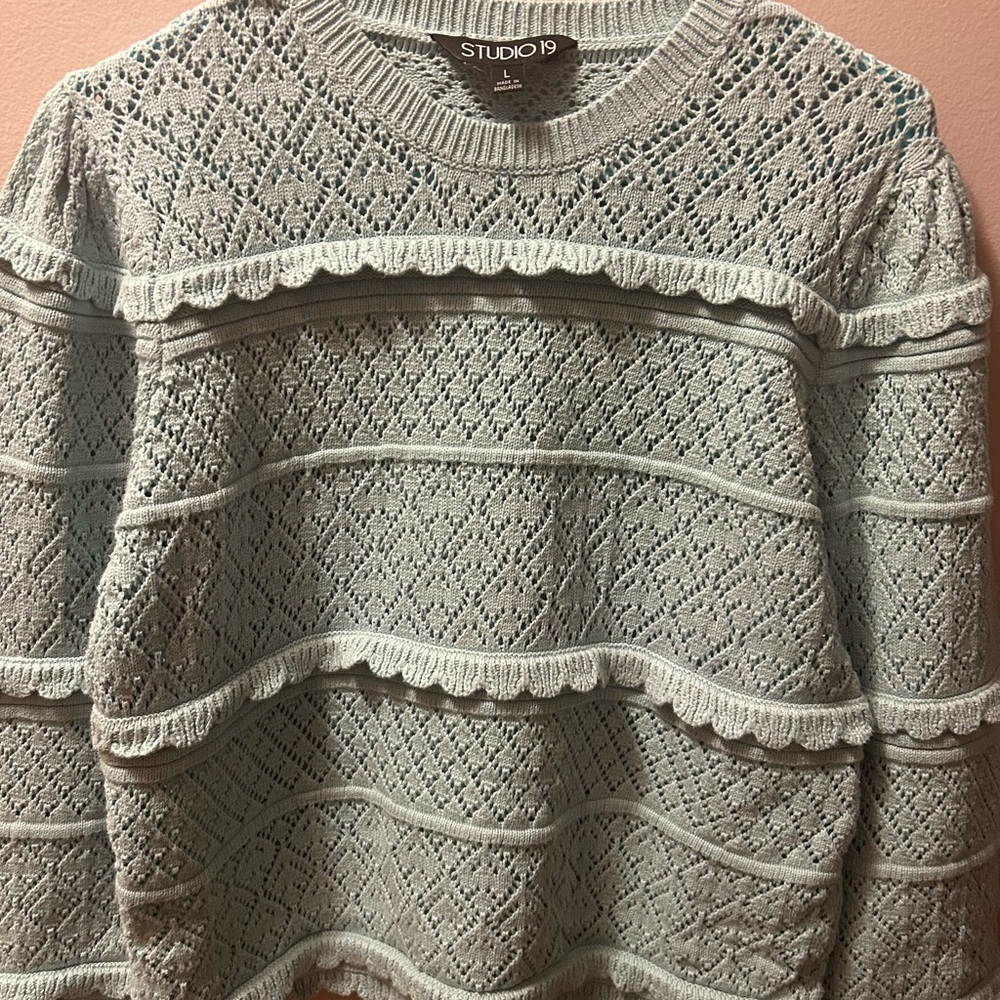 Studio 19 Women's Pointelle Sweater